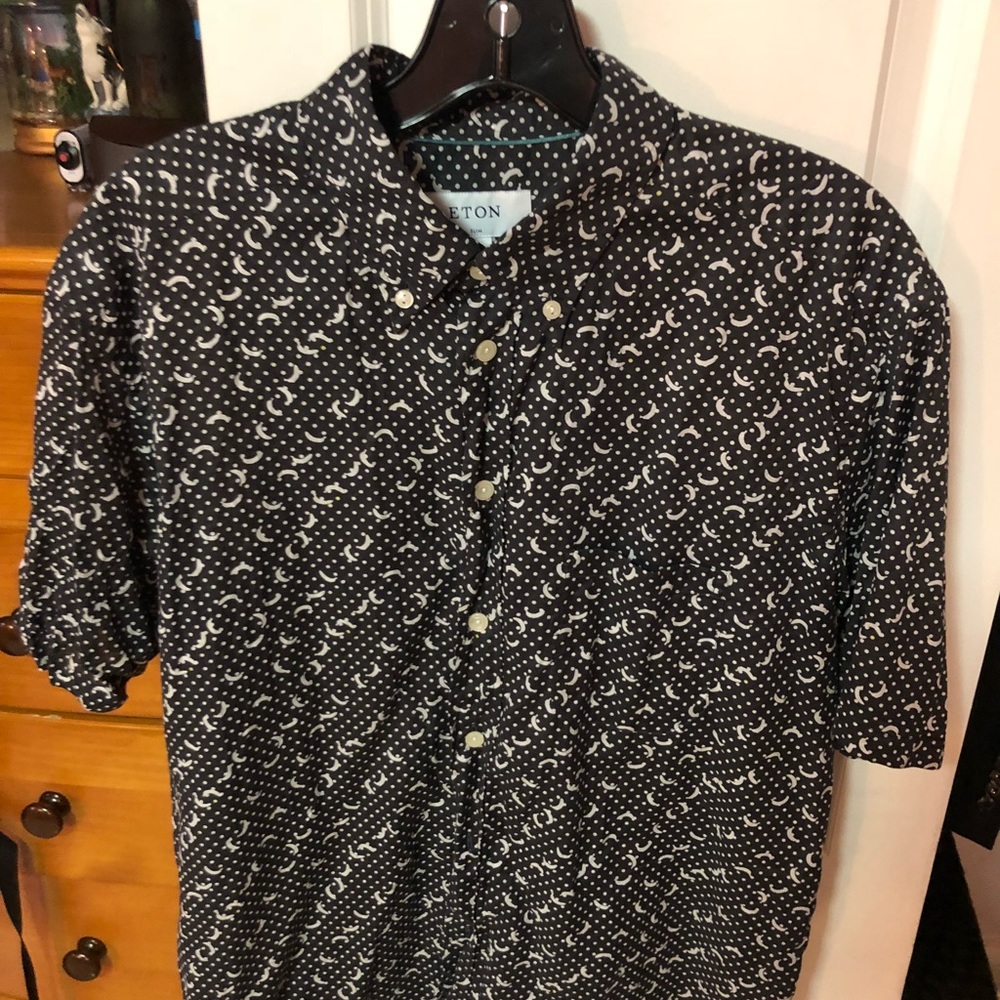 Eton Short Sleeve Button Down (L)